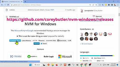 HowTo Install nvm, node, npm and yarn on Windows 11
