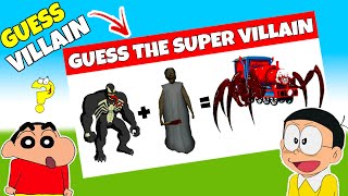 Guess The Super Villain Challenge😎😱 || Funny Game || Shinchan And Nobita Game screenshot 5