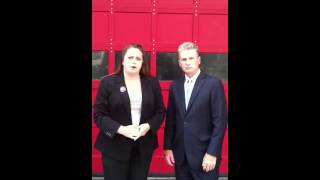 UFA Pres. Steve Cassidy and Cathy Guerriero
