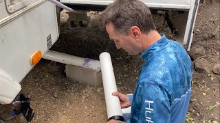 How to hard plumb a RV waste line
