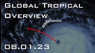 Typhoon Khanun Approaching Okinawa, Japan; Very Uncertain Future Ahead