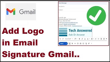 How to add logo in email signature Gmail