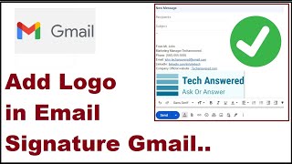 How To Add Logo In Email Signature Gmail
