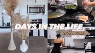 DAYS IN THE LIFE WITH MO | Clean With Me, Grocery Haul, Cooking, & Etc | Silviax