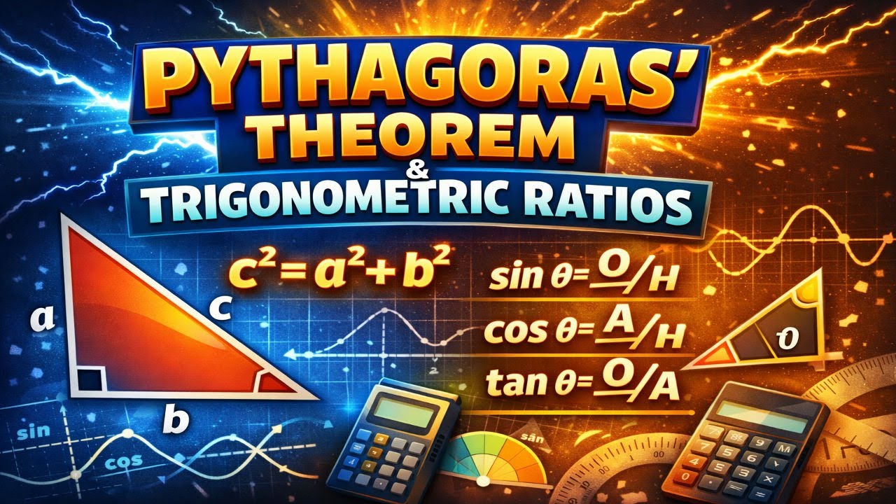 Pythagoras Theorem and Trigonometric Ratios Explained Step by Step