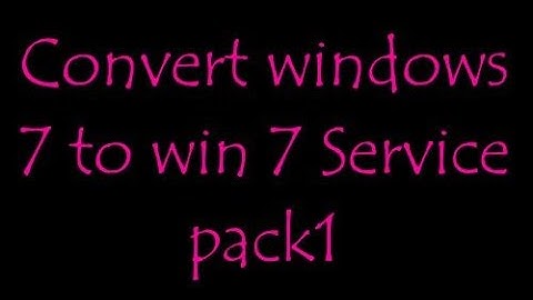 Update to service pack 1 windows 7 regedit