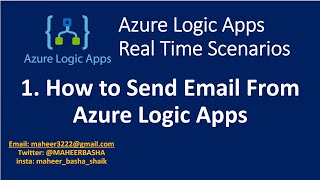 1. How to Send Email from Azure Logic Apps
