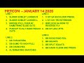 Metcon- January 14 2026