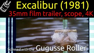 Excalibur (1981) 35mm film trailer, scope 4K