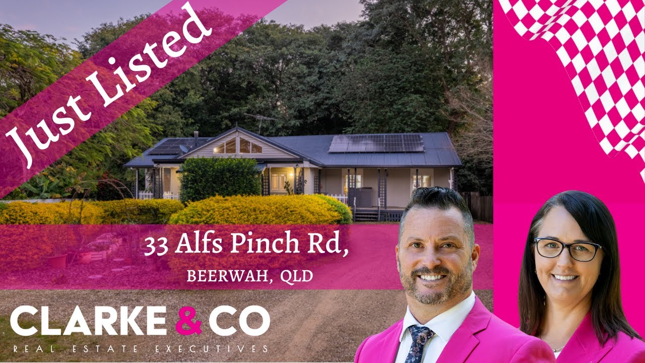 JUST LISTED - 33 ALFS PINCH RD, BEERWAH, CLARKE & CO REAL ESTATE EXECUTIVES.