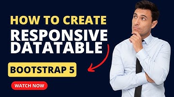 Responsive DataTable UI Design | HTML5 | CSS3 | Bootstrap | jQuery | Hindi