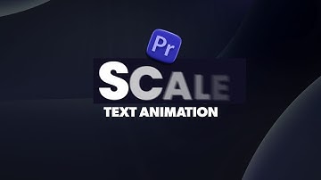 Scale Text Animation in Premiere Pro | Text Animations in Premiere Pro