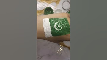 Easy Pakistan Flag painting | 14 August painting #art #postercolour #14august #foryou #pakistanday
