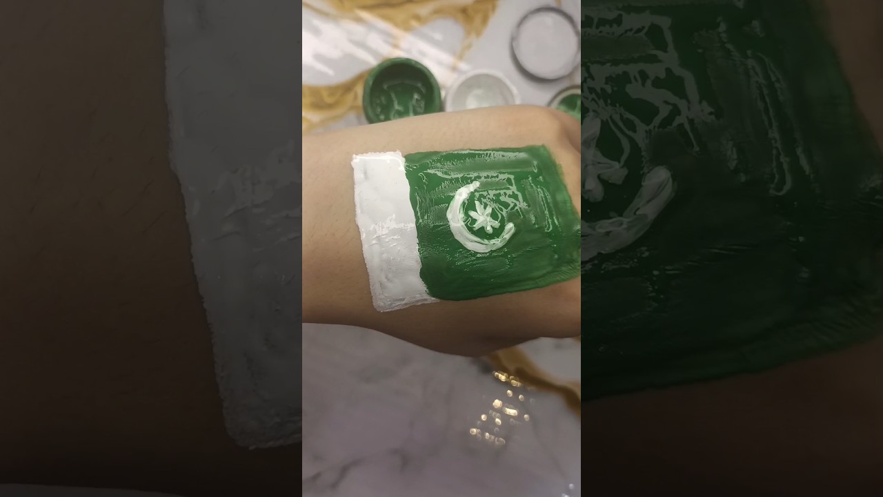 Easy Pakistan Flag painting | 14 August painting 