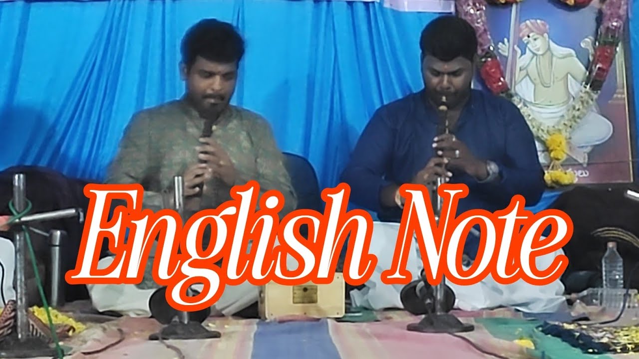 English Note Nadhaswaram #artist Mylaikarthikeyan #sir 