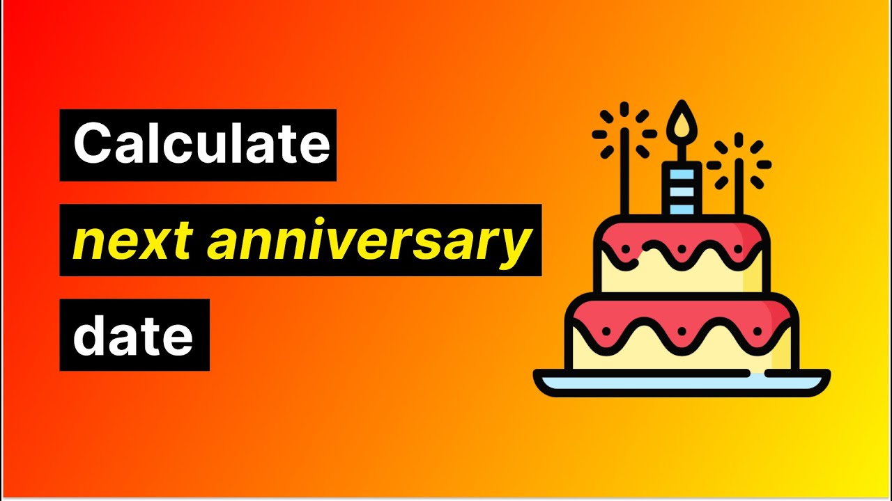 How To Calculate Anniversary Years In Excel How To Calculate Anniversary Years In Excel