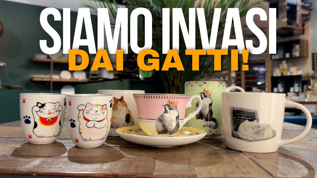 Gattini su piatti e tazze? Ecco le nostre creazioni per Childless Cat Ladies, per una pausa tè super