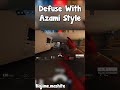 Azami is GAME Changer When It Comes To Post-Plant Situations - Rainbow Six Siege #shorts