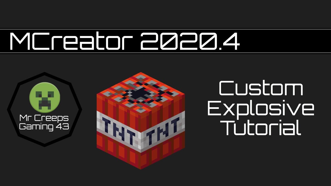 MCreator 2020 4 How To Make An Explosive Regular Flint And Seel 