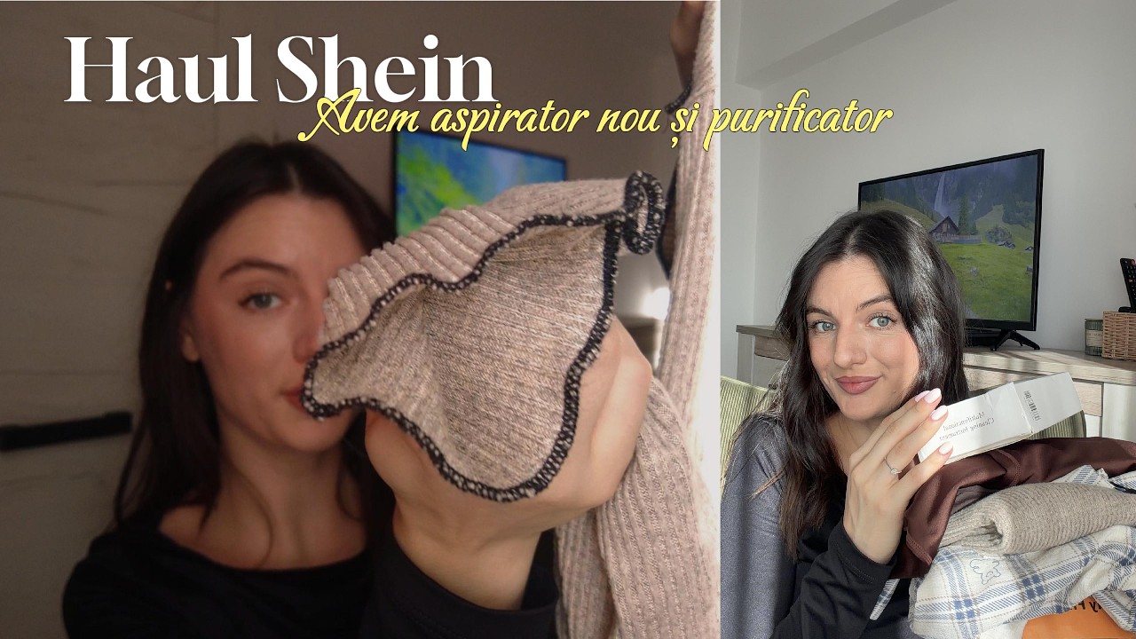 Ce am găsit pe Shein | pijamale și set pentru sală| Avem aspirator nou și purificator 💛