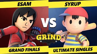 The Grind 161 GRAND FINALS Syrup (Ness) Vs. ESAM (Pikachu, Mii Brawler, Min Min) Smash Ultimate