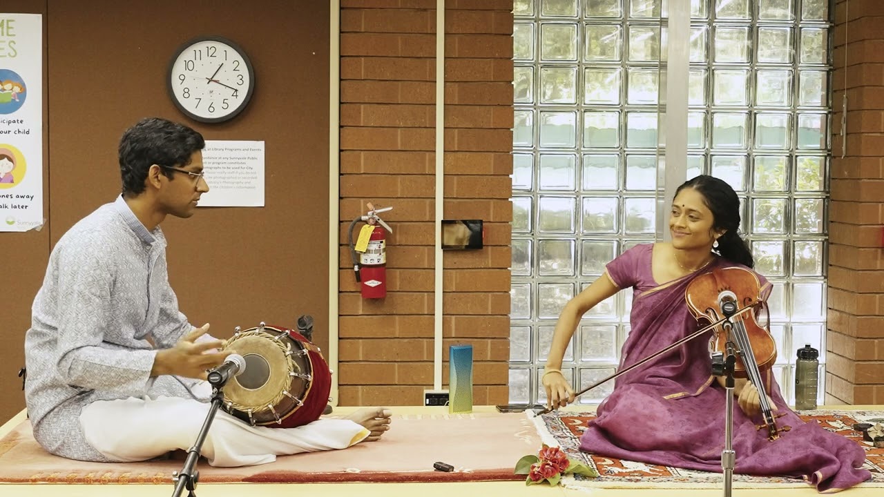 Sruti Sarathy and Ajay Gopi at Sunnyvale Library,  June 2023