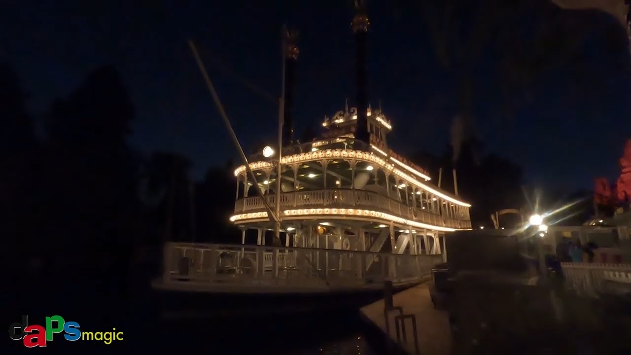 Full POV: Mark Twain Riverboat at Night | Disneyland Resort