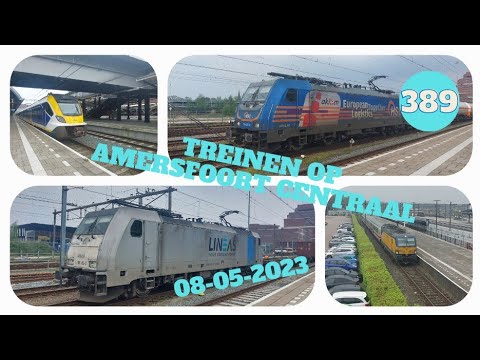 Compilatie: Treinen op Station Amersfoort Centraal 08-05-2023 | Treinen #389