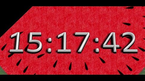 MatsClock 240061 - Free Digital Clock for PowerPoint Presentation Slides