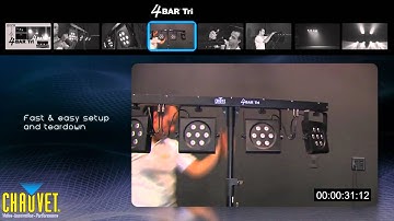 4BAR Tri: Tri-Color LEDs. More Intense, Uniform Color By CHAUVET