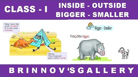 NCERT | Class 1 | Inside | Outside | Smaller | Bigger | class 1 maths chapter 1 | bigger smaller