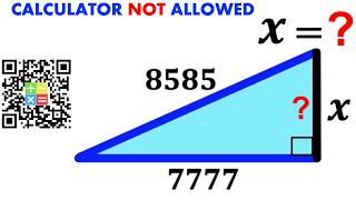 Can you find X value | (Calculators Not Allowed) | #math #maths | #geometry