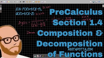 PreCalculus - Section 1.4 - Composition and Decomposition of Functions