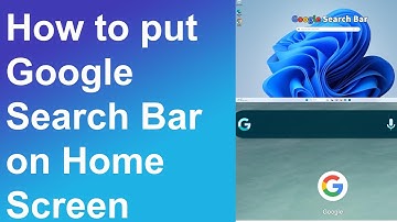 Add Google Search Bar to Your Home Screen in Seconds
