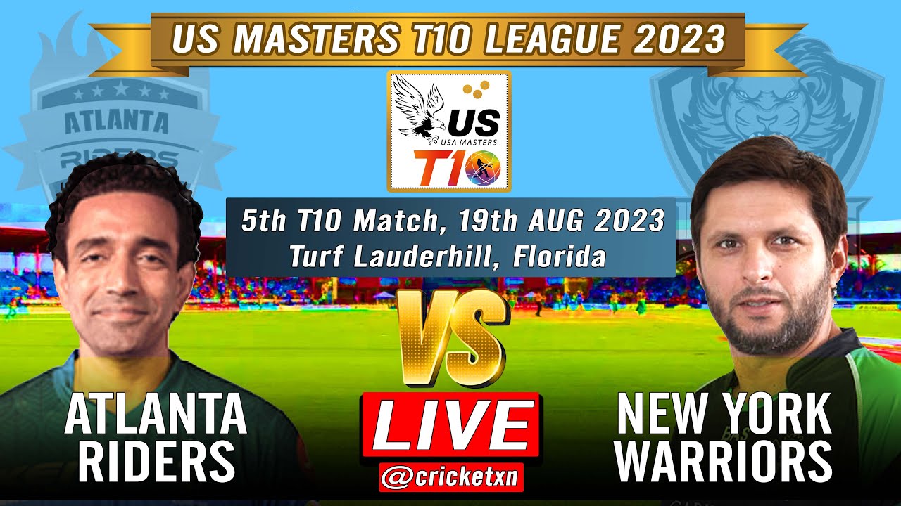 LIVE - AR vs NYW 5th Match, US T10 League 2023