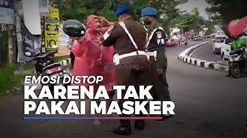 Detik-detik Oknum TNI Kodim Emosi Distop karena Tak Pakai Masker, Bentak PM & Kapolsek Tak Diacuhkan