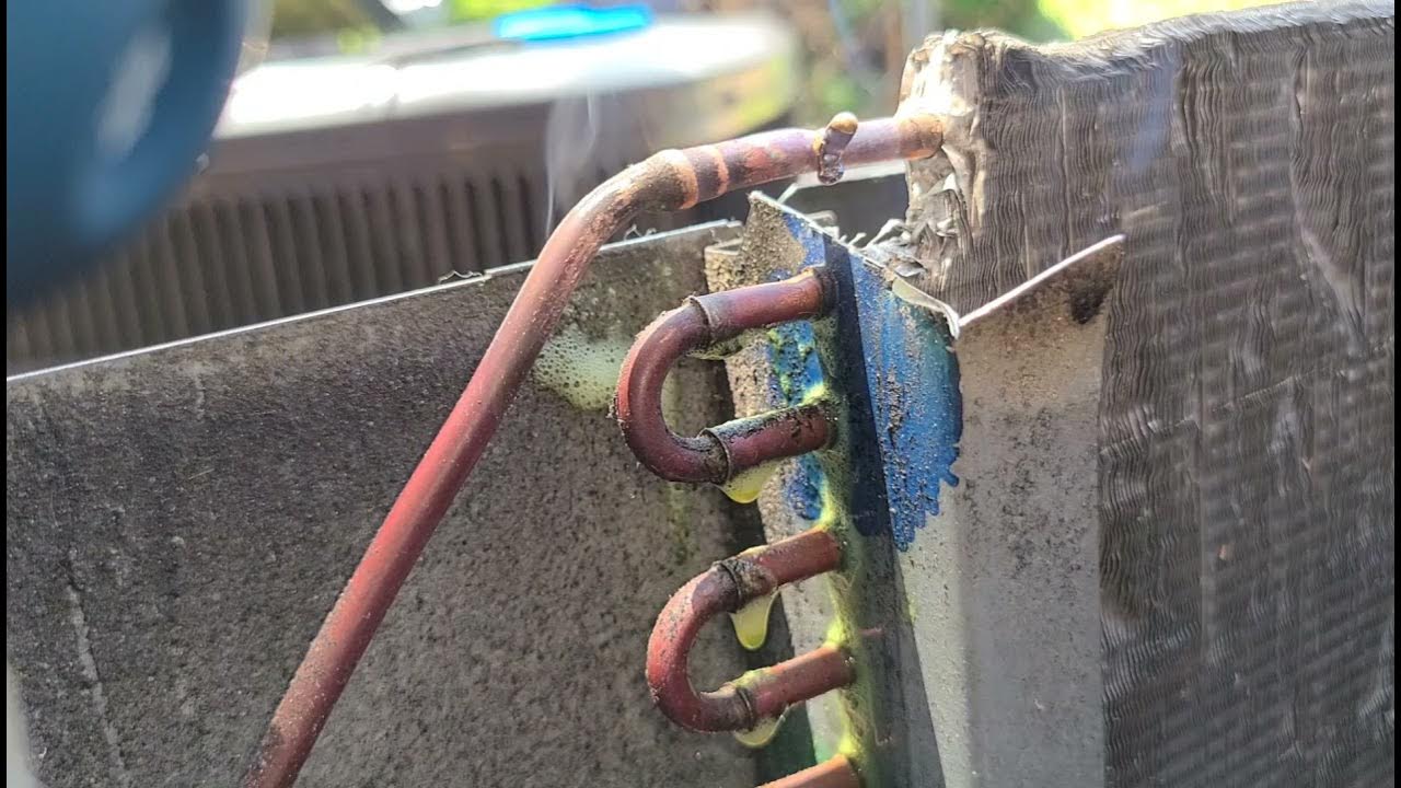 How to repair freon leak YouTube