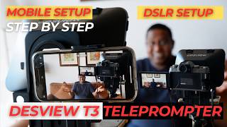 Desview T3 Teleprompter Setup Made EASY for DSLR and Mobile