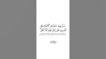 سنريهم آياتنا في الآفاق وفي أنفسهم - تلاوة حجازية عطرة للشيخ بدر التركي من سورة فصلت كروما بيضاء