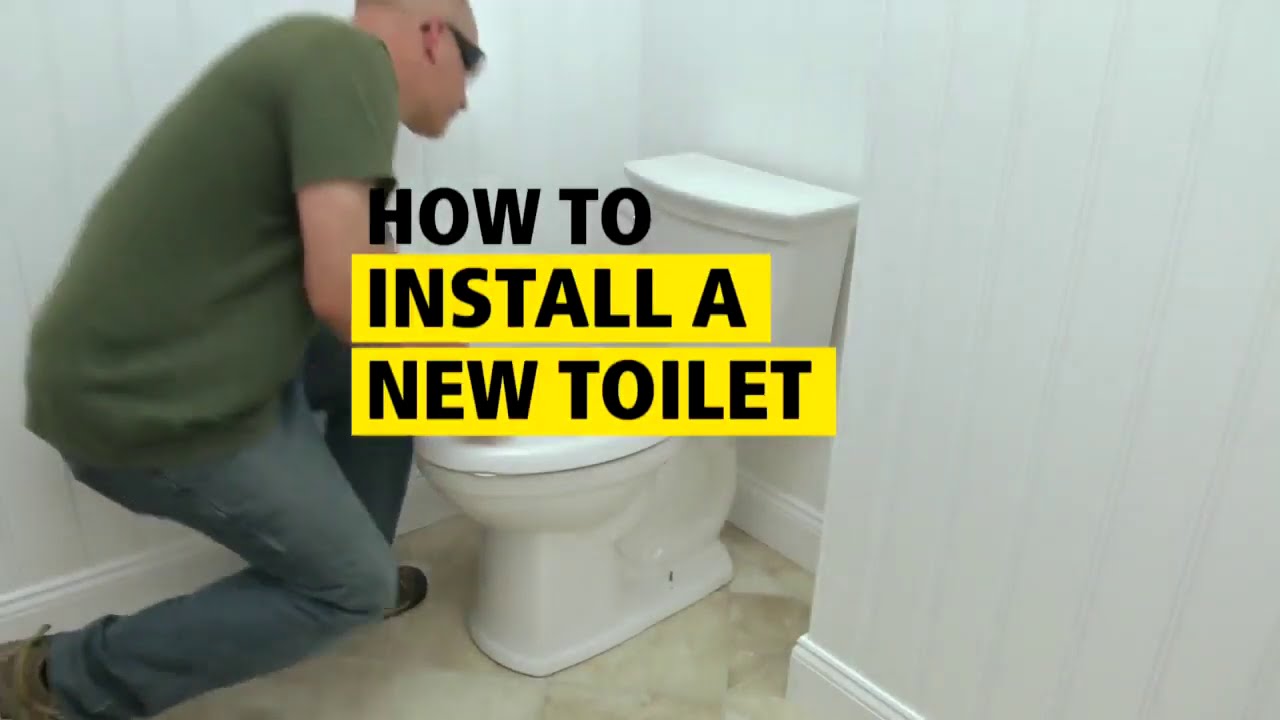 HOW TO INSTALL A NEW TOILET YouTube