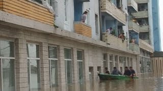 北朝鮮で豪雨、洪水発生 食糧不足深刻化も