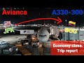 TRIP REPORT |Economy class| Avianca A330-300 from JFK New York-Bogota |HD|