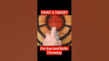 Paint a Target: Bullseye for Throwing Knives and Axes DIY