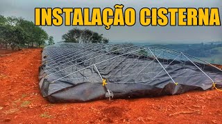 COMEÇOU AS INSTALAÇÕES DA NOSSA CISTERNA!