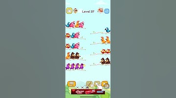 Bird sort color level 37/bird puzzle #game #colors #puzzle #birds