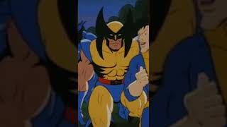 Wolverine & Beast boost Morph over a fence #xmen