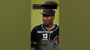 Most Errors in MLB in 2025