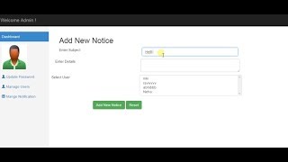 Download Online Notice Board | Full Complete Project 2018
