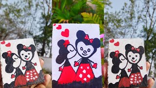 Easy Painting Ideas Watearcolor Painting For Beginners Step,Learn Tobeautiful Mickey Mouse Painting