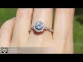 Round moissanite engagement ring by 3d heraldry